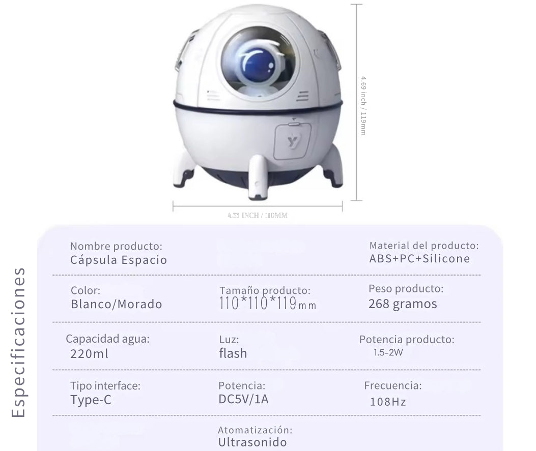 Cápsula Espacio Humidificador